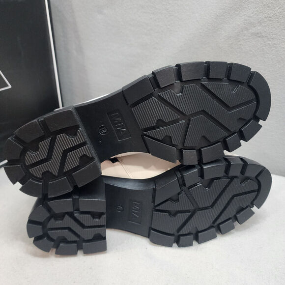 Mia Marlee White‎ Leather Women's Combat boots in size 7.5 Medium - New in Box - Picture 5 of 9